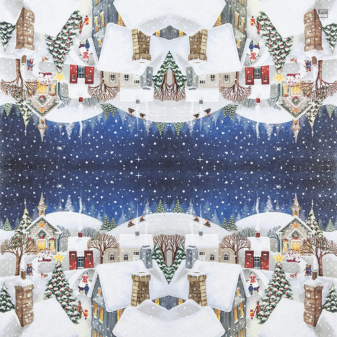 Special - 2 for 1, Paper Napkins 33cm, Village Story *ETA Nov image 1
